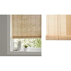 Persianas Para Lavadero TIENDA EURASIA Estores - Persiana de Bambú Interior, Ventanas y Puertas (Natural, 60 x 140 cm)