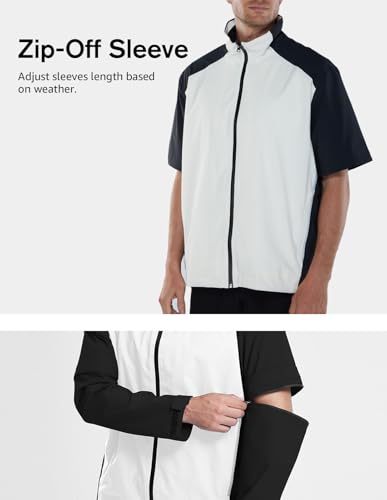 Image of fit space Waterproof Golf Rain Jacket for Men 20K Performance Lightweight Rain Jackets for All Sports