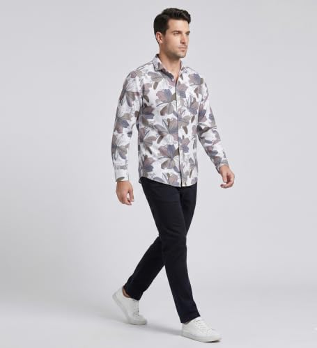 Image of UNM Men's Floral Print Casual Shirt
