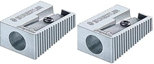 Staedtler Single Hole Quality Aluminium Pencil Sharpener X 2 image 2