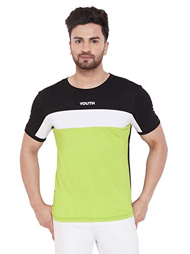 Image of GRITSTONES Printed Half Sleeve Round Neck T-Shirt for Men - GSHSPNT2512 P