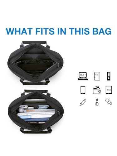 Women's Durable Travel Tote Bag Casual Large Capacity Handbag Lightweight Multi Pocket Shoulder Bag4