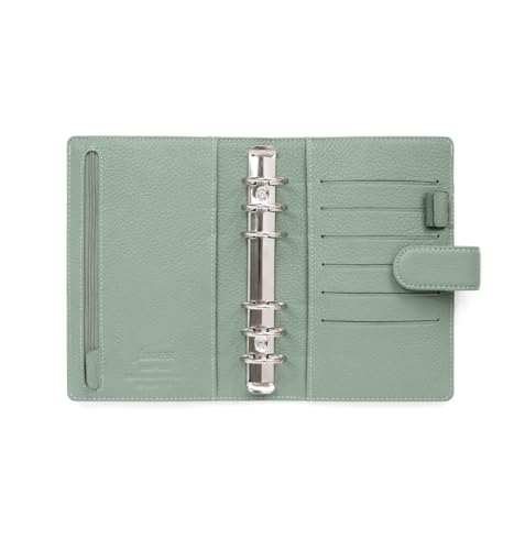 Filofax Norfolk Sage 2026 soluciona el desorden diario con esta agenda organizadora de piel 4