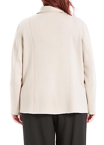 Max Studio Women's Plus Size Scuba Drape Front Jacket4