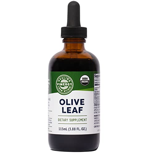 Vimergy Organic Olive Leaf Extract, 57 Servings – Pure Olive Leaf Liquid Drops – Supports Immune And Cardiovascular Health - Usda Organic, Gluten-Free, Non-Gmo, Vegan & Paleo Friendly (115 Ml) #TOP24