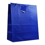 allgala Gift Bags, 12 Pack 13x10x5.5 Inch Large Dark Blue Gift Bags with Handles for Birthday, Wedding, Party Supplies, Baby Shower, Holidays, Chirstmas