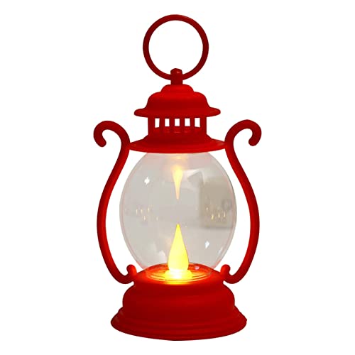 Piccola lampada vintage | Lanterna da campo a led alimentata a batteria,Luci per decorazioni per la casa per soggiorno, camera da letto, comodino, patio Rianpesn