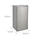 Conserv 4.3cf Compact Upright Freezer REVERSIBLE DOOR Freestanding 110V