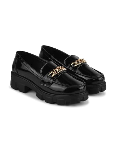 Image of JM LOOKS Women Fashion Loafers Stylish Casual Platform Shoes Fancy Solid Comfortable Sole for Womens & Girls