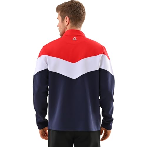 Deolax 1042 Men Track Jacket Full Zip Up Light Outdoor Sweatshirt Fashion Long Sleeve Casual Golf Jackets thumb #1