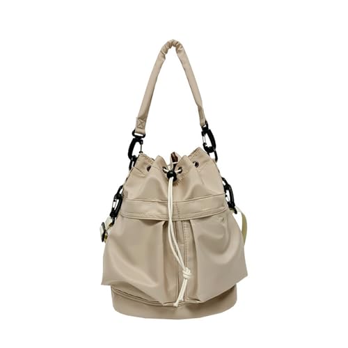Bucket Shoulder Bags Drawstring Bucket Bag for Women Super Lightweight Nylon Crossbody Bag Tote Handbags for Travel Hiking
