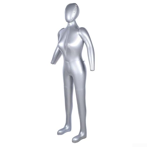 Lioaeust Kleidung Display Weibliches Modell, Aufblasbare Schaufensterpuppe Modell Torso PVC Kleidung Display Ganzkörper 165Cm für Designer, Bekleidungsgeschäft