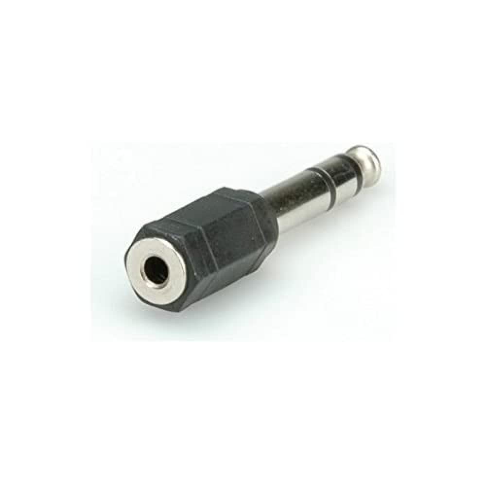 ROLINE Stereo-Adapter: 6,35 mm Stecker auf 3,5 mm Buchse (TRS)