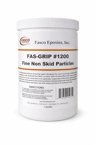 Non-Skid Paint Additive - Quart for 5 gallons - FINE Anti-Slip Particles Fas-Grip