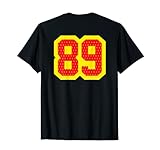 Photo Gallery block numbered #89 jersey athletic style varsity sports indietro maglietta Photo Gallery block numbered #89 jersey athletic style varsity sports indietro maglietta