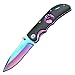 Elk Ridge Rainbow Frame with Black Overlay with Elk Cutout Knife