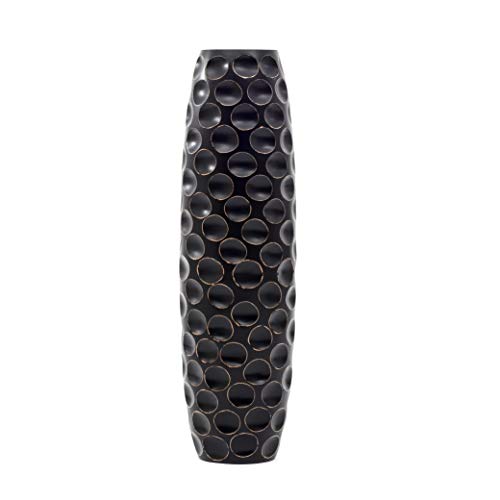 Image of Leewadee Large Floor Vase 34 inches Mango Wood for Pampas Grass, Dried Flowers