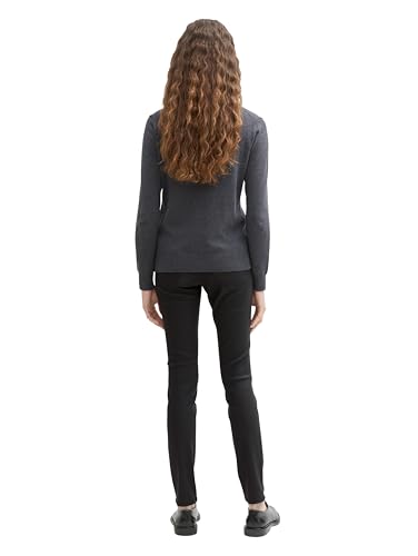 Tom Tailor Damen Coated Alexa Skinny Jeans in Leder-Optik, 14482 - Deep Black, 29/32 – Ansicht 3