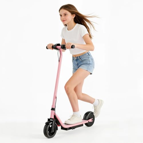 Image of Electric Scooter, 350W-500W Motor, 9 MPH to 22MPH, 10-41 Miles Range, Dual Suspension, Dual Braking, App Control, Foldable Commuter E Scooter for Adults and Teens