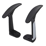 Lurrose 2pcs Ergonomic Plastic Armrests for Office Chair Replacement Universal T Arms for Gaming and Computer Chairs Comfortable Elbow Support Accessories