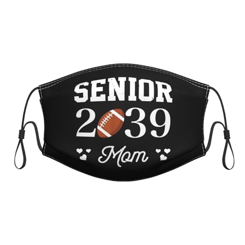 Piguncle High School Senior 2039 Football Player Mom Premium Masks Breathe Easy Stay Black