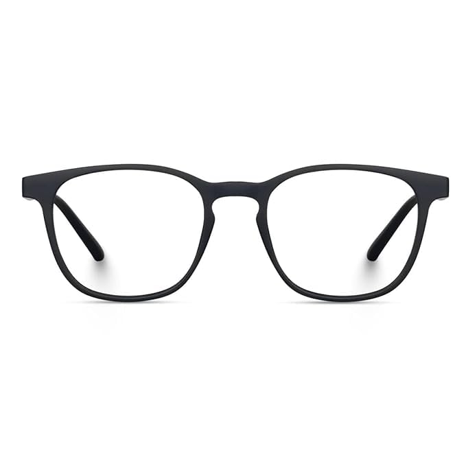 Image of Premium Zero Power Blue Cut With Photochromic Lens | Anti Glare and UV Protection Full Frame Navigator Unisex Spectacles Glasses