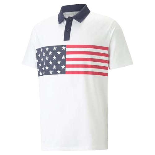 PUMA Mens Volition Flag Stripe Polo3