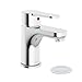 Symmons Identity Single-Hole Single-Handle Bathroom Sink Faucet with Push Pop Drain Assembly, Chrome SLS6712PP