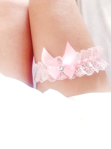 Image of Blue Garters for Bride Wedding Garter Set for Bride Bridal Garter Leg Thigh Blue