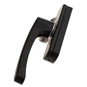 Trendy Retail Sliding Door Window Sash Security Lock Crescent Bidirectional Locks Black