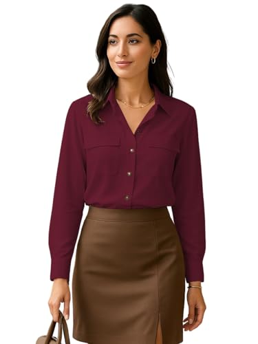 Image of GRECIILOOKS Shirt for Women Stylish | Long Shirt for Women | Oversized Shirt for Women | Women Shirt | Tops for Woman