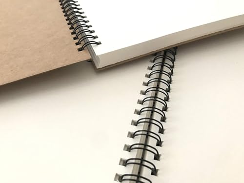 Image of AccuPrints A6 Spiral Notebook, Kraft Cover, Unruled, 160 Pages, Pocket Diary, 148mm x 105mm