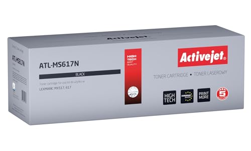 NER ACTIVEJET ATL-MS617N REEMPLAZO Para LEXMARK 51B2X00 Supreme 20 000 PĂGINAS Negro