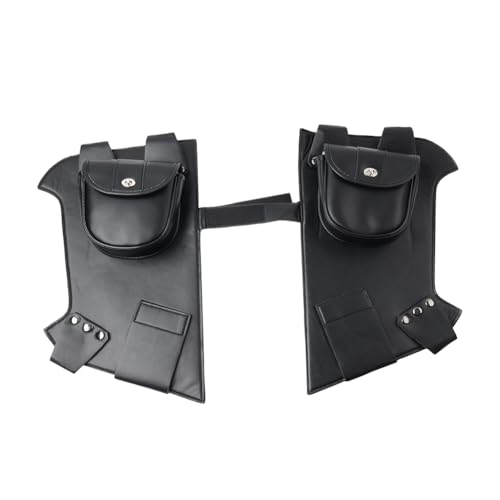 Cnonee1 Soft Lowers Chaps Leg Warmer Bag Powersports Saddle Bags 2 Pcs For Harley for Touring and for Harley Trike models 80-23 XJ59-UC-1F9N Black miniatura 1