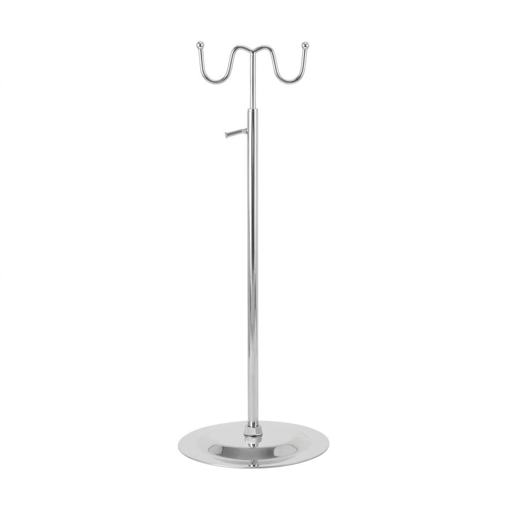 Estante de metal para minoristas y soporte de exhibición cromado ajustable