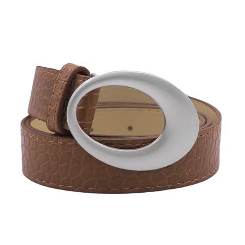 AIBEARTY Women's Retro Crocodile Pattern Y2K Waist Belt Fashion PU Leather Punk Metal Buckle Belt for Jeans Pants4