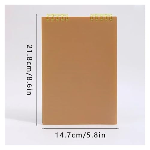 Carnet A5 à spirale épais jaune pour ne plus perdre vos notes de cours