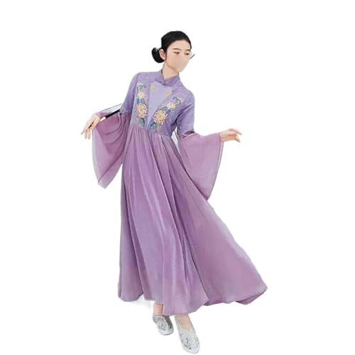 Hanfu traditionnel en mousseline pour festival culturel et shooting photo
