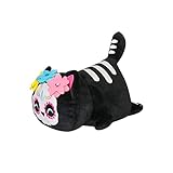 10' Cute Cat Plush Toy, Character Doll, Stuffed Animal, Soft 3D Pillow, Skull Mask Cat - Great Gift for Kids