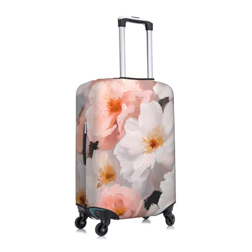 Lovely Flowers Elastic Travel Luggage Cover, Washable Spandex Suitcase Protector, Anti-Scratch Fits 18-32 Inch3