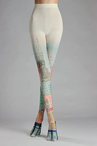 Image of Sahabowi Women Tights, Sheer High Waist Pantyhose, Vintage Control Top Stockings