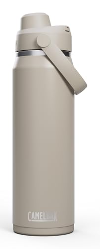 Image of CamelBak Thrive Chug Insulated Stainless Steel Water Bottle, Cold Retention with High Flow Lid for Everyday Hydration and Active Use, 25oz, Stone