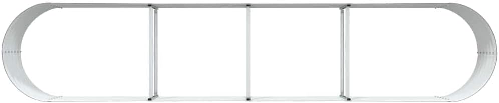 Modern Raised Garden Bed 157.48 x 31.50 x 17.32 in Brown Steel Planter Box for Outdoor Patio, Minimalist Elevated Garden Bed for Herbs Flowers Vegetables, Durable Assembly Required