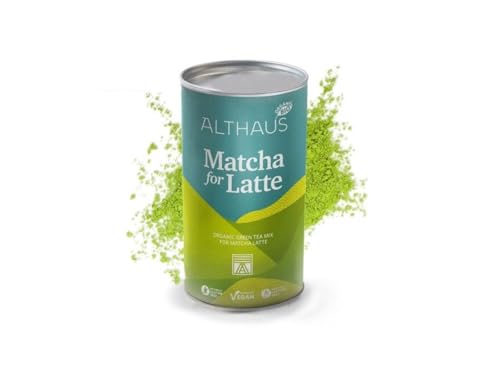 Matcha for Latte Grüntee-Mischung mit Rohrzucker, 400g, Vegan, Für 20 Portionen