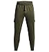 Under Armour Men's Rival Fleece Cargo Jogger, (390) Marine OD Green / / White, X-Large Tall