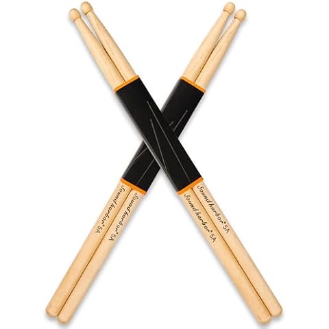 Drum Sticks 5A Wood Drumsticks Maple Snare Drumstick 2 Pair Cover