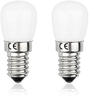 Bonlux 240V E14 Small Edison Screw Bulb Fridge Lamp 15W Halogen Replacement 1.5W SES Mini LED Bulb Cold White 6000K E14 LED Pygmy Lamp for Refrigerator/Microwave/Extractor Hood/Sewing Machine(2pcs)