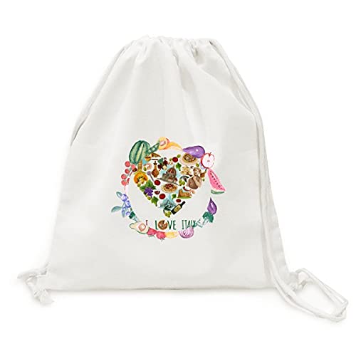 Sac en tissu pliable légumes et fruits | Cabas de courses réutilisable avec sangle Tour de Pise