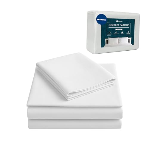 sabanas de algodon matrimonial marca Bluelander