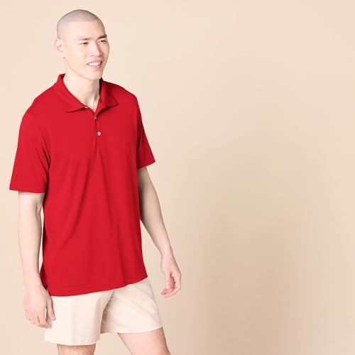 Image of Amazon Essentials Men's Regular-Fit Quick-Dry Short-Sleeve Golf Polo Shirt
